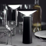 LED Table Lamp Rechargeable Touch Control Desk Light Adjustable Eye Protection Lamp with Battery Black - Extra Image