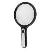 Magnifying Glass Professional Large Viewing Area Evenly Lit Handheld Magnifying Glass with 4 LED Lights - Front View