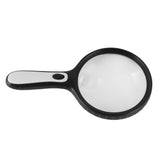 Magnifying Glass Professional Large Viewing Area Evenly Lit Handheld Magnifying Glass with 4 LED Lights