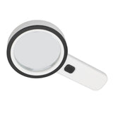 30X Handheld Large Magnifying Glass UV Banknote Inspection Magnifying Glass 12 LED Illuminated Lighted Magnifier For Reading Antique Jewelry Appreciation - Extra Image