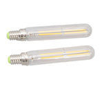 2Pcs LED Tube Bulb 4W E14 2300K Tubular Light Lamp Bulbs T20x120 220‑240V for Lighting