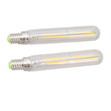 2Pcs LED Tube Bulb 4W E14 2300K Tubular Light Lamp Bulbs T20x120 220‑240V for Lighting - Side View