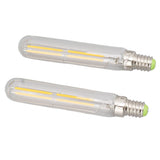 2Pcs LED Tube Bulb 4W E14 2300K Tubular Light Lamp Bulbs T20x120 220‑240V for Lighting - Top-Down View