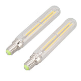 2Pcs LED Tube Bulb 4W E14 2300K Tubular Light Lamp Bulbs T20x120 220‑240V for Lighting - 45-Degree Angle