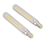 2Pcs LED Tube Bulb 4W E14 2300K Tubular Light Lamp Bulbs T20x120 220‑240V for Lighting - Close-Up Angle