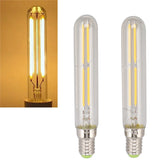 2Pcs LED Tube Bulb 4W E14 2300K Tubular Light Lamp Bulbs T20x120 220‑240V for Lighting