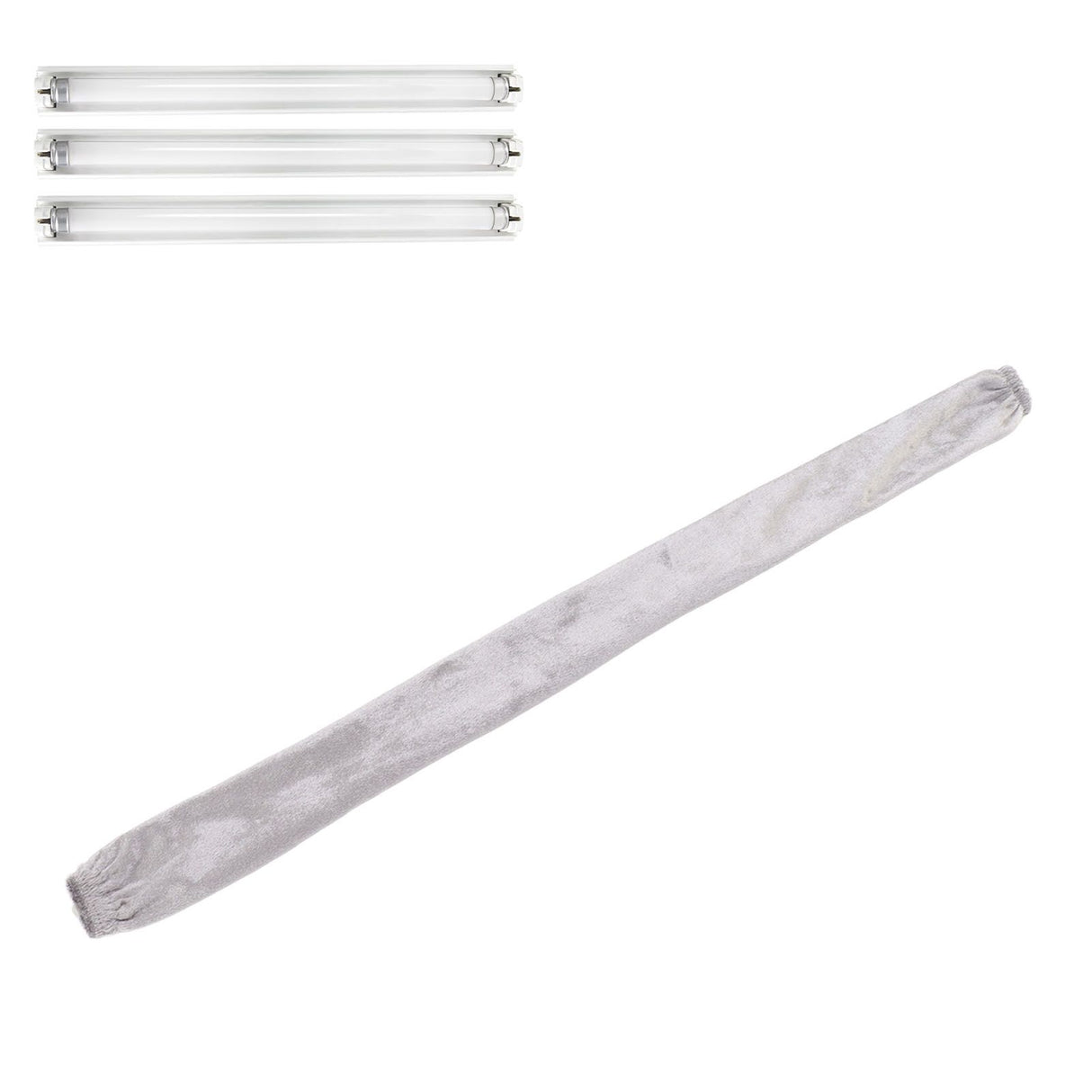 Chain Cover Dustproof Wire Flannelette Cloth 60cm Length 5cm Width with Zipper for Protection Grey