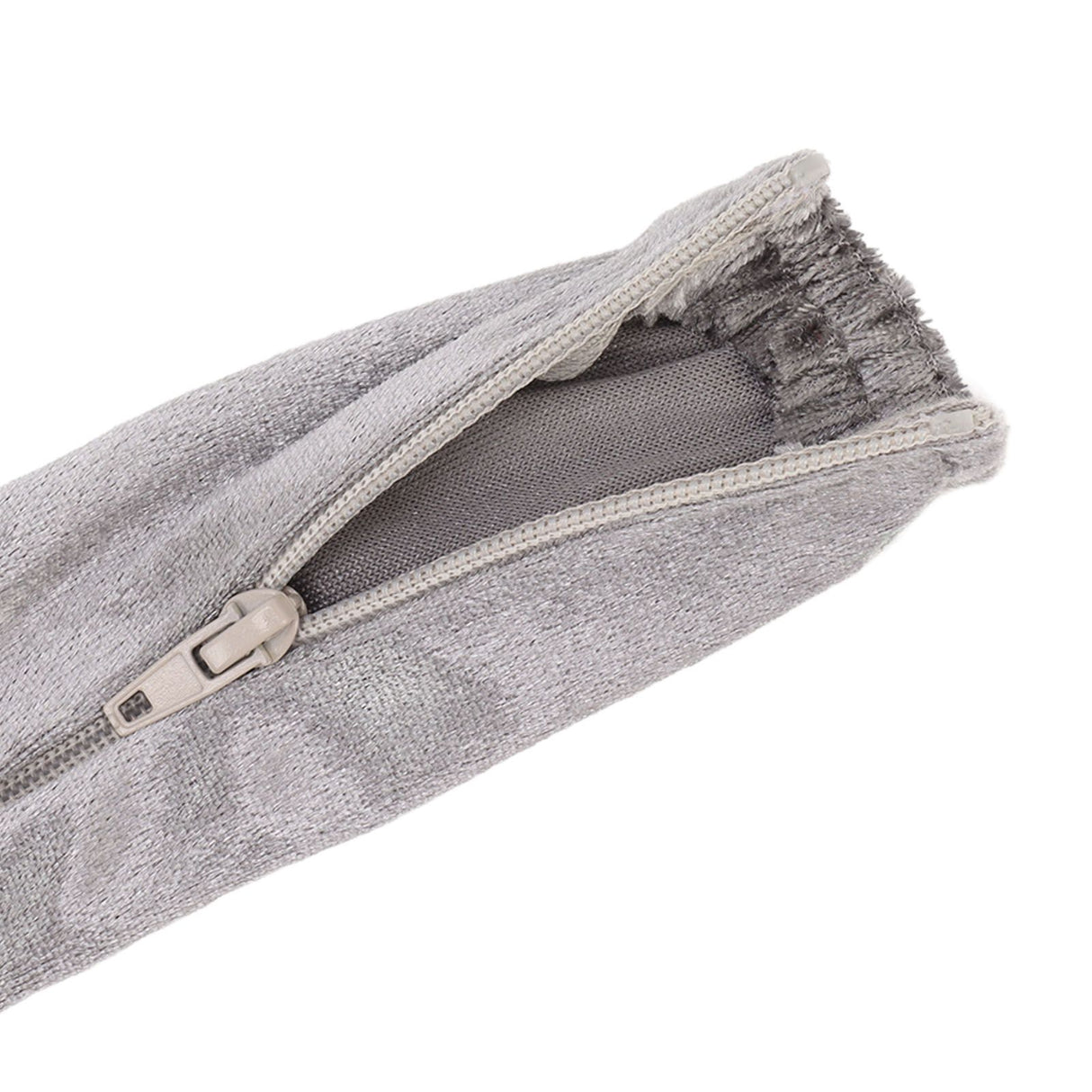 Chain Cover Dustproof Wire Flannelette Cloth 60cm Length 5cm Width with Zipper for Protection Grey