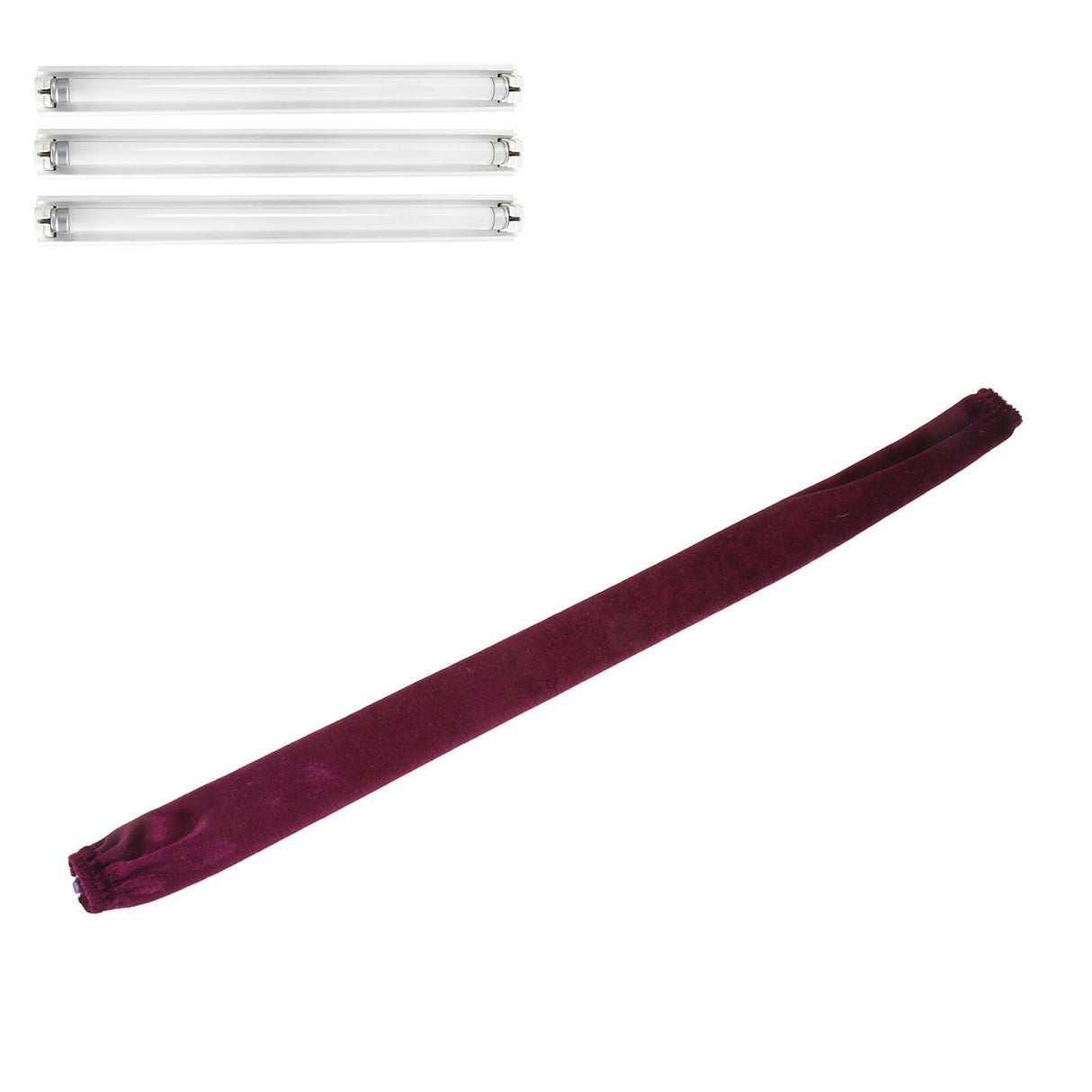 Chain Cover Dustproof Wire Flannelette Cloth 60cm Length 5cm Width with Zipper for Protection Purple