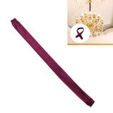 Chain Cover Dustproof Wire Flannelette Cloth 60cm Length 5cm Width with Zipper for Protection Purple