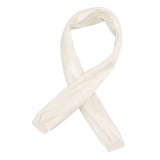 Chain Cover Dustproof Wire Flannelette Cloth 60cm Length 5cm Width with Zipper for Protection White - Rear View