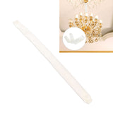 Chain Cover Dustproof Wire Flannelette Cloth 60cm Length 5cm Width with Zipper for Protection White - Extra Image