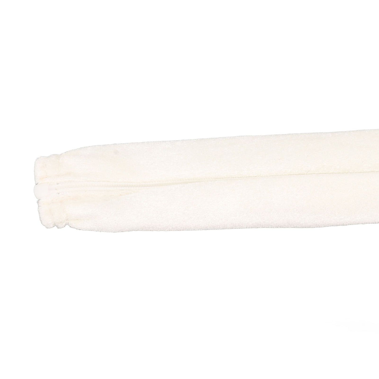 Chain Cover Dustproof Wire Flannelette Cloth 60cm Length 5cm Width with Zipper for Protection White