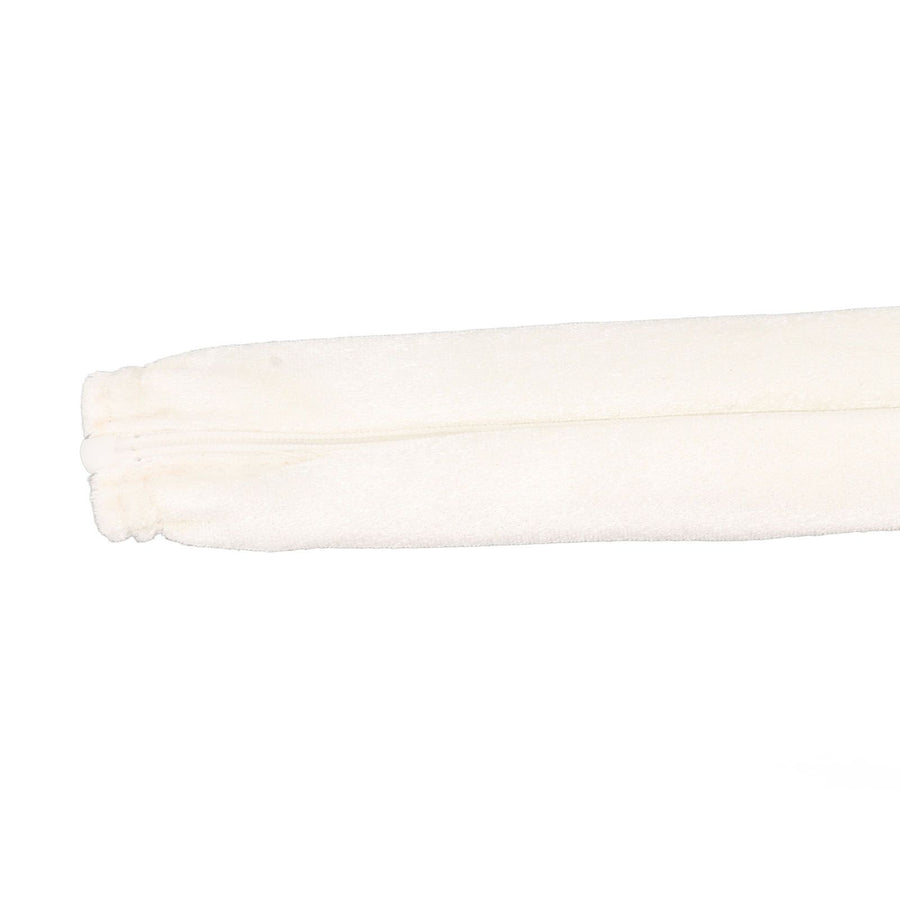 Chain Cover Dustproof Wire Flannelette Cloth 60cm Length 5cm Width with Zipper for Protection White