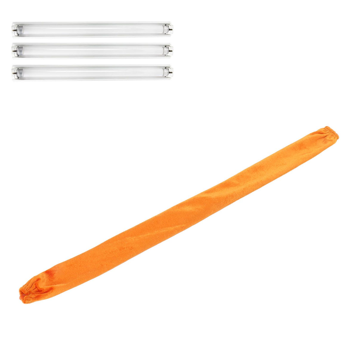 Chain Cover Dustproof Wire Flannelette Cloth 60cm Length 5cm Width with Zipper for Protection Orange