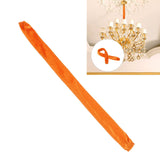 Chain Cover Dustproof Wire Flannelette Cloth 60cm Length 5cm Width with Zipper for Protection Orange