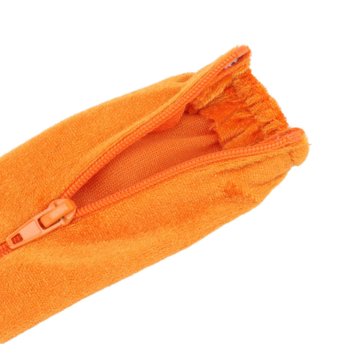 Chain Cover Dustproof Wire Flannelette Cloth 60cm Length 5cm Width with Zipper for Protection Orange