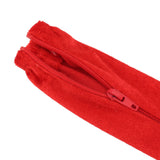 Chain Cover Dustproof Wire Flannelette Cloth 60cm Length 5cm Width with Zipper for Protection Red - Extra Image