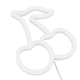 LED Neon Night Light Lamp USB Powered Decorative Wall Fruit Neon Sign Light for Wedding Party Red Lighting Cherry Shape