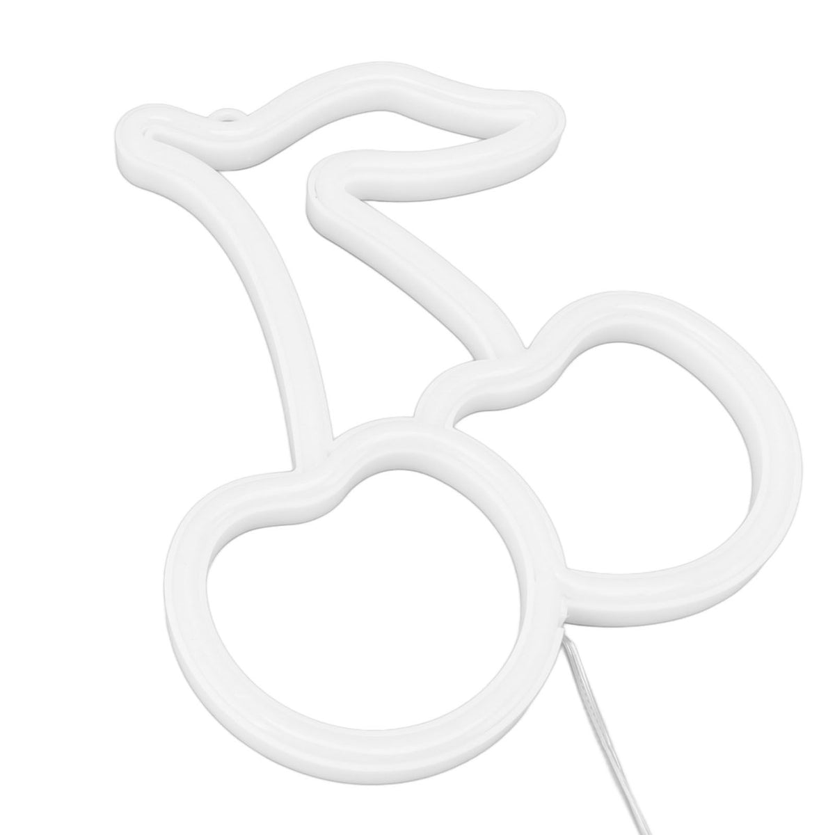 LED Neon Night Light Lamp USB Powered Decorative Wall Fruit Neon Sign Light for Wedding Party Pink Lighting Cherry Shape