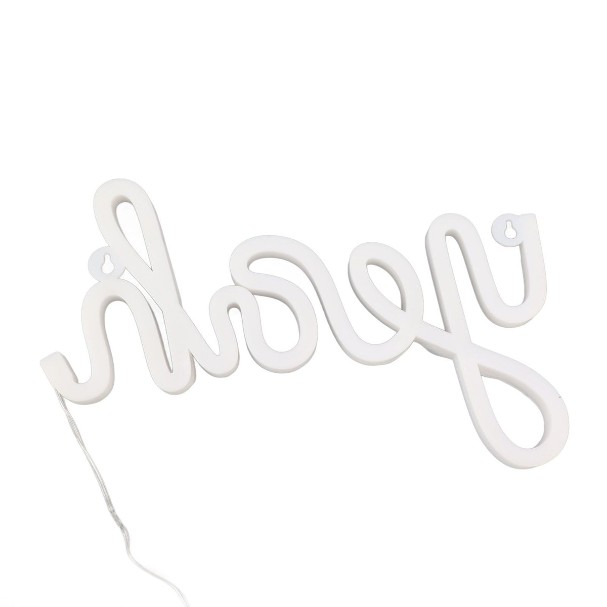 LED Neon Sign Yeah Shape Wall Decor Neon Night Light Uniform Soft Lighting LED Sign Warm White