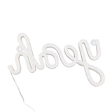 LED Neon Sign Yeah Shape Wall Decor Neon Night Light Uniform Soft Lighting LED Sign Warm White - Top-Down View