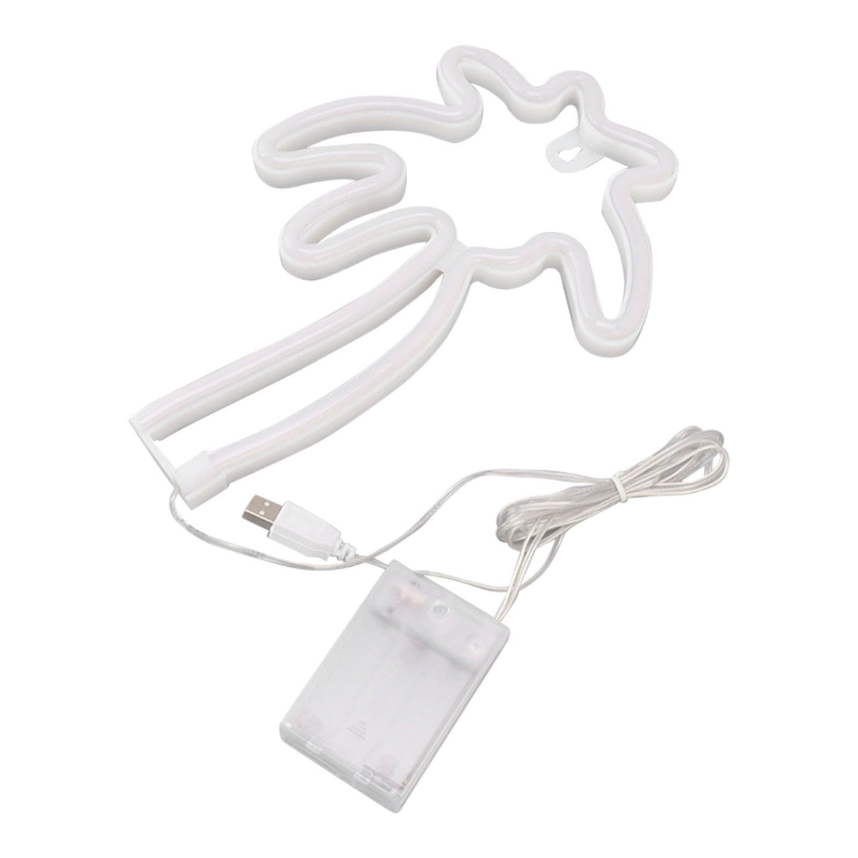 LED Neon Lamp Coconut Tree Wall Decorative Lamp USB Powered Night Light for Bedroom Toggle Switch