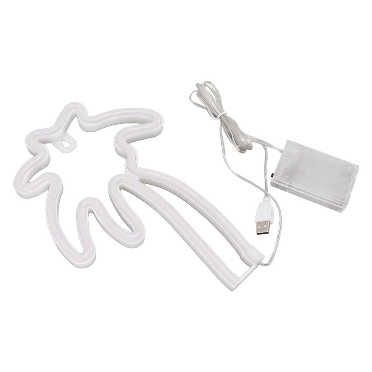 LED Neon Lamp Coconut Tree Wall Decorative Lamp USB Powered Night Light for Bedroom Toggle Switch