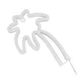 LED Neon Lamp Coconut Tree Wall Decorative Lamp USB Powered Night Light for Bedroom Toggle Switch - Rear View
