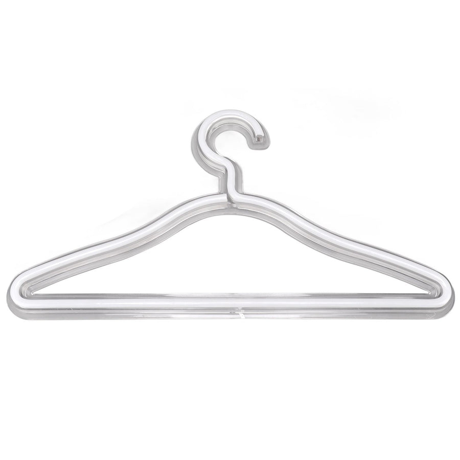 Coat Hanger LED Neon Sign Decorative Wall Hanging Sign for Room Bedroom Store Holiday Wall Decoration