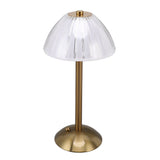 Industrial LED Table Lamp USB Rechargeable Rustic Desk Lamp Stepless Dimmmable Bedside Night Light for Restaurant Bar Coffee Shop