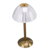 Industrial LED Table Lamp USB Rechargeable Rustic Desk Lamp Stepless Dimmmable Bedside Night Light for Restaurant Bar Coffee Shop