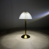 Industrial LED Table Lamp USB Rechargeable Rustic Desk Lamp Stepless Dimmmable Bedside Night Light for Restaurant Bar Coffee Shop - Extra Image