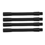 4 Pcs Gooseneck Lamp Hose Aluminium 10mm Caliber Flexible Table Desk Lamp Hose Lighting Fittings 12cm - Rear View