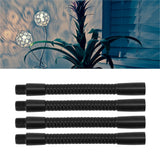 4 Pcs Gooseneck Lamp Hose Aluminium 10mm Caliber Flexible Table Desk Lamp Hose Lighting Fittings 12cm - Extra Image