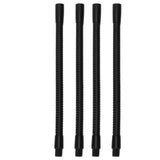 4 Pcs Gooseneck Lamp Hose Aluminium 10mm Caliber Flexible Table Desk Lamp Hose Lighting Fittings 20cm - Side View