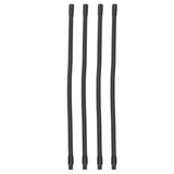4 Pcs Gooseneck Lamp Hose Aluminium 10mm Caliber Flexible Table Desk Lamp Hose Lighting Fittings 35cm - Side View