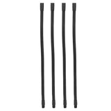 4 Pcs Gooseneck Lamp Hose Aluminium 10mm Caliber Flexible Table Desk Lamp Hose Lighting Fittings 35cm - Top-Down View