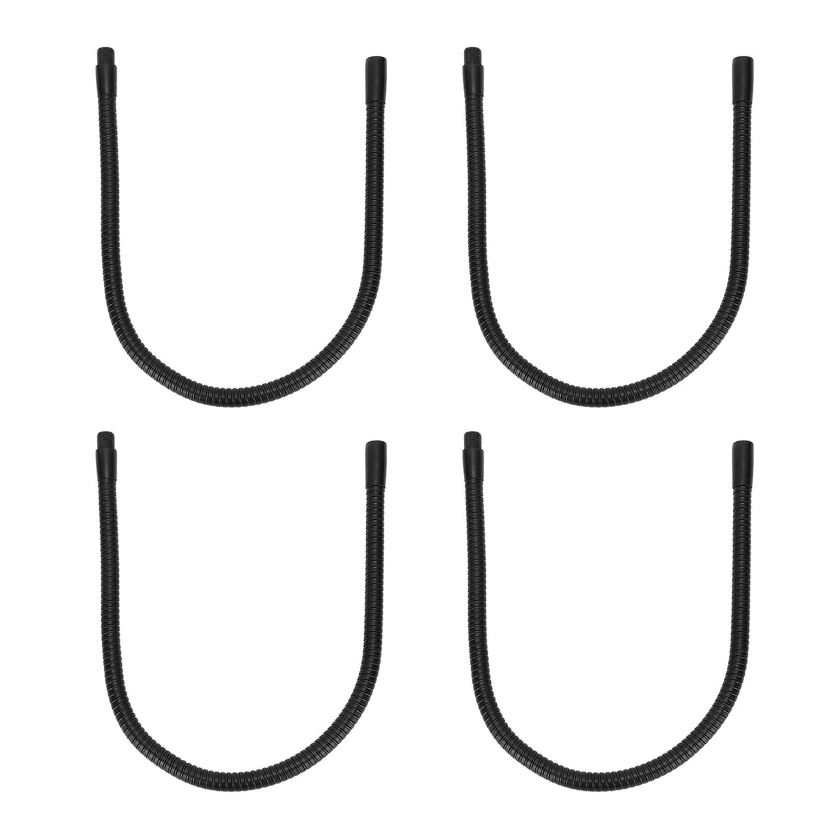 4 Pcs Gooseneck Lamp Hose Aluminium 10mm Caliber Flexible Table Desk Lamp Hose Lighting Fittings 45cm