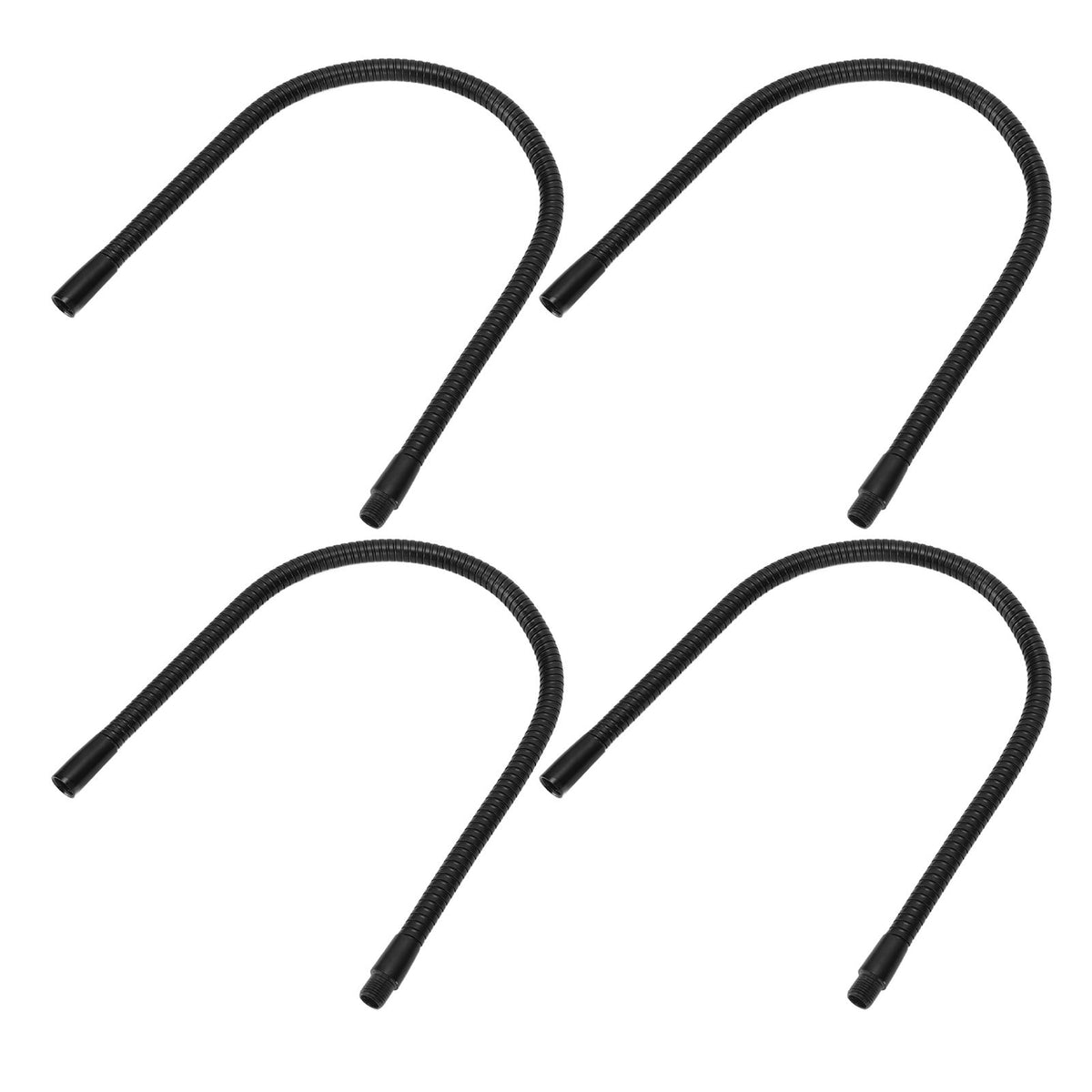 4 Pcs Gooseneck Lamp Hose Aluminium 10mm Caliber Flexible Table Desk Lamp Hose Lighting Fittings 45cm