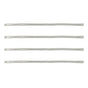 4 Pcs LED Gooseneck Lamp Hose Table Lamp Lights Accessories LED Hose Metal Pipe Chrome 35cm
