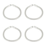 4 Pcs LED Gooseneck Lamp Hose Table Lamp Lights Accessories LED Hose Metal Pipe Chrome 35cm