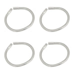 4 Pcs LED Gooseneck Lamp Hose Table Lamp Lights Accessories LED Hose Metal Pipe Chrome 35cm