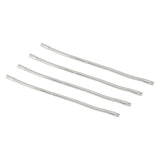 4 Pcs LED Gooseneck Lamp Hose Table Lamp Lights Accessories LED Hose Metal Pipe Chrome 35cm