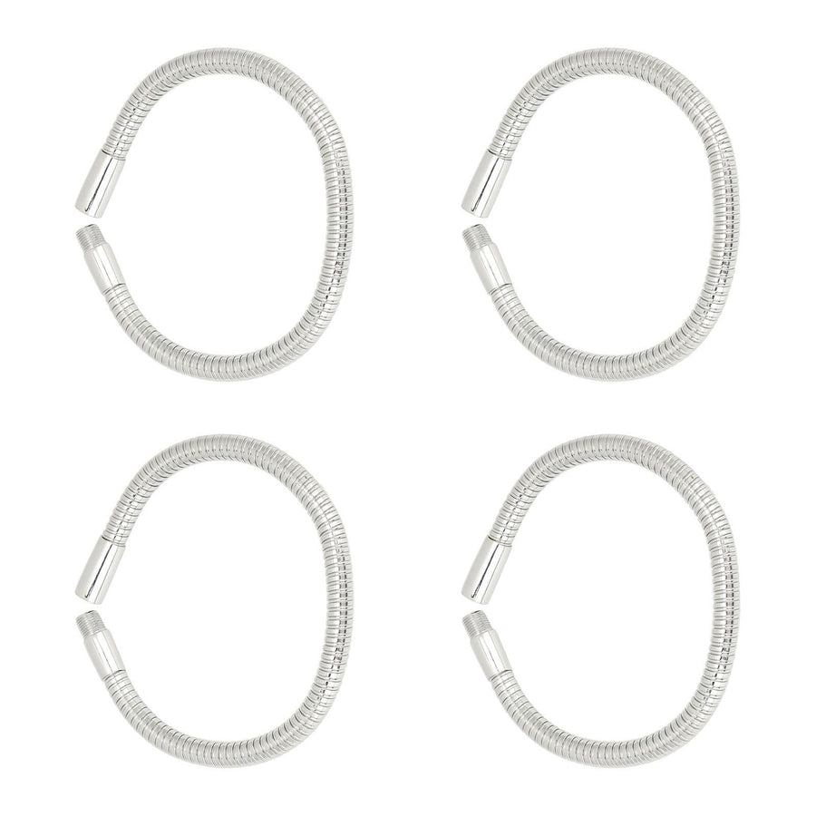 4 Pcs LED Gooseneck Lamp Hose Table Lamp Lights Accessories LED Hose Metal Pipe Chrome 35cm
