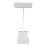 LED Table Lamp Eye Caring Bright 3 Color Modes Adjustable Brightness Rechargeable Reading Lamp for Bedroom Bedside - Front View