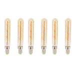 2 PCS E14 LED Light Bulb 3w Golden Tubular Bulb for Pendant Wall Scones Tube Light Bulbs Desk Lamp 220‑240v