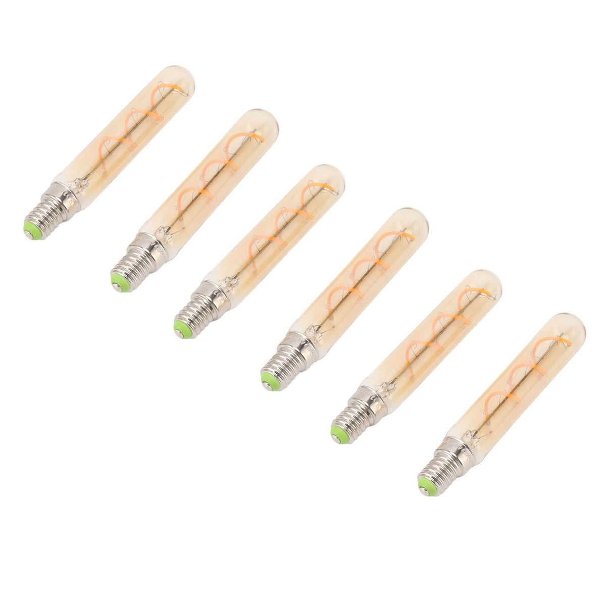 2 PCS E14 LED Light Bulb 3w Golden Tubular Bulb for Pendant Wall Scones Tube Light Bulbs Desk Lamp 220‑240v