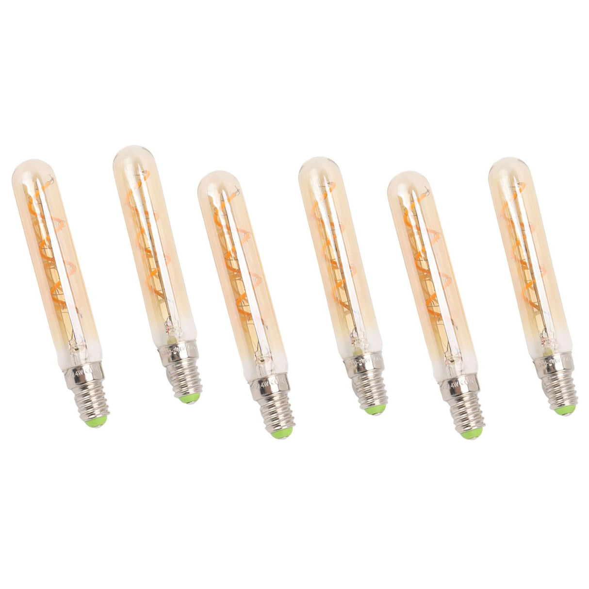 2 PCS E14 LED Light Bulb 3w Golden Tubular Bulb for Pendant Wall Scones Tube Light Bulbs Desk Lamp 220‑240v