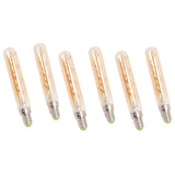 2 PCS E14 LED Light Bulb 3w Golden Tubular Bulb for Pendant Wall Scones Tube Light Bulbs Desk Lamp 220‑240v